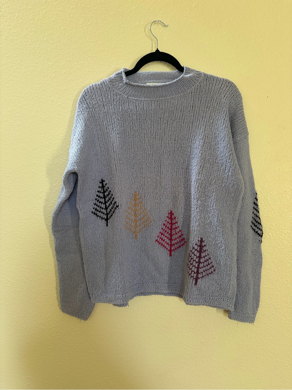 Caamano Hand Knit Christmas Sweater Cotton Layering